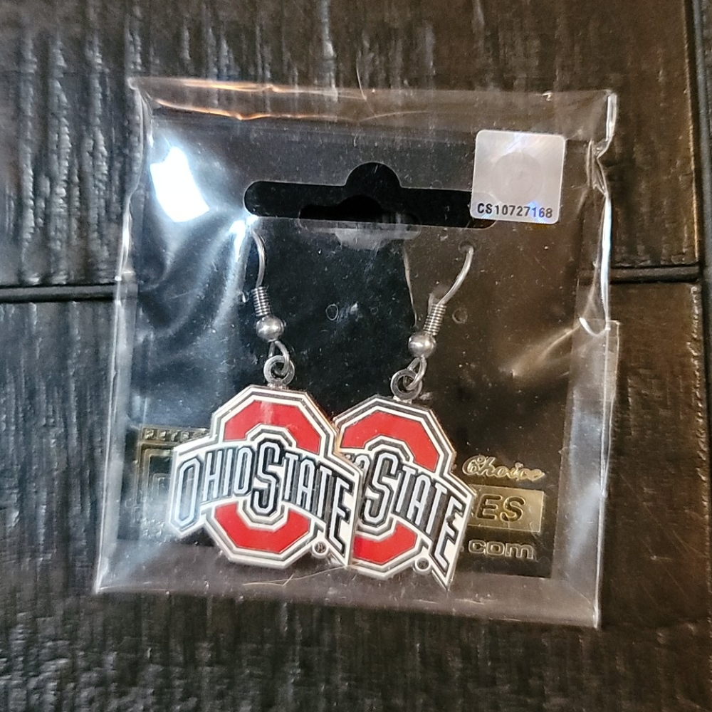 Ohio State earrings